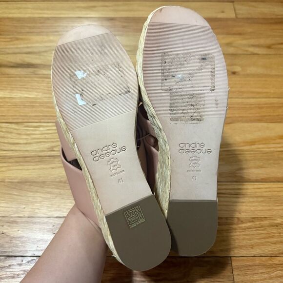 Andre Assous | Calesa Leather Slip-On Flatform Sandals - Picture 5 of 6